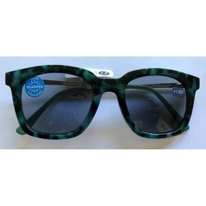 New Peepers Green Tortoise Sun Reading Glasses +1.50